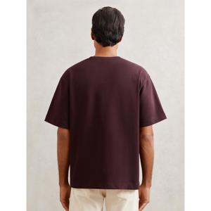 REISS Tate Cotton Garment-Dyed Oversized T-Shirt